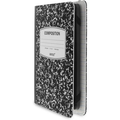  Verso Kindle Case - Scholar Classic Black Composition Book Folio Style Protective Case for Amazon Kindle (fits Kindle Paperwhite, Kindle, and Kindle Touch), Black