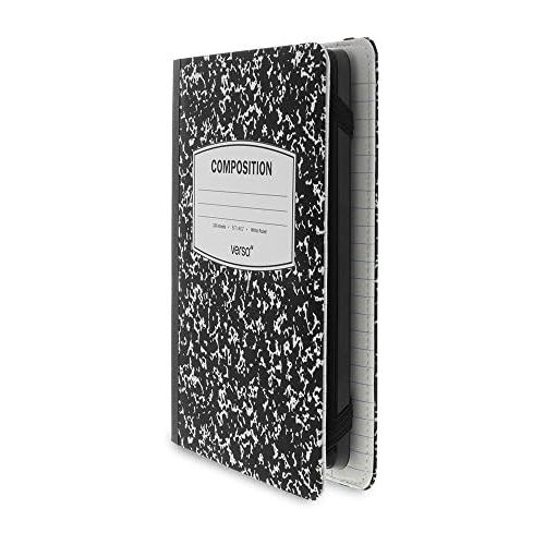  Verso Kindle Case - Scholar Classic Black Composition Book Folio Style Protective Case for Amazon Kindle (fits Kindle Paperwhite, Kindle, and Kindle Touch), Black