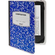 Verso Kindle Case - Scholar Classic Blue Composition Book Folio Style Protective Case for Amazon Kindle (fits Kindle Paperwhite, Kindle, and Kindle Touch), Blue