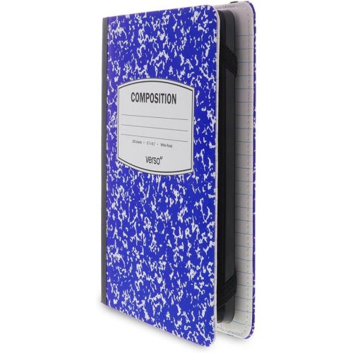  Verso Kindle Case - Scholar Classic Blue Composition Book Folio Style Protective Case for Amazon Kindle (fits Kindle Paperwhite, Kindle, and Kindle Touch), Blue