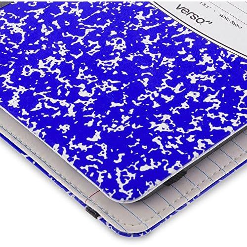  Verso Kindle Case - Scholar Classic Blue Composition Book Folio Style Protective Case for Amazon Kindle (fits Kindle Paperwhite, Kindle, and Kindle Touch), Blue