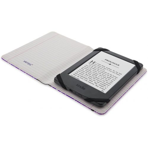  Verso Kindle Case - Scholar Classic Purple Composition Book Folio Style Protective Case for Amazon Kindle (fits Kindle Paperwhite, Kindle, and Kindle Touch), Purple