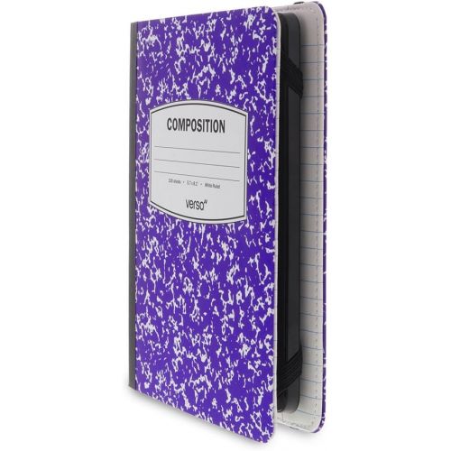  Verso Kindle Case - Scholar Classic Purple Composition Book Folio Style Protective Case for Amazon Kindle (fits Kindle Paperwhite, Kindle, and Kindle Touch), Purple