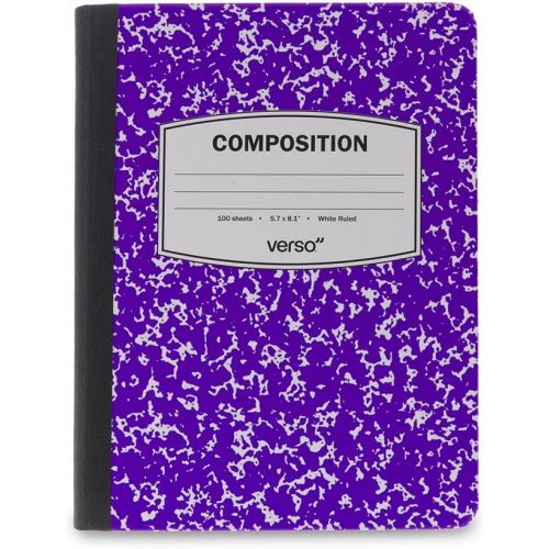  Verso Kindle Case - Scholar Classic Purple Composition Book Folio Style Protective Case for Amazon Kindle (fits Kindle Paperwhite, Kindle, and Kindle Touch), Purple