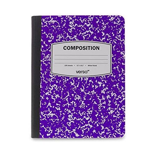  Verso Kindle Case - Scholar Classic Purple Composition Book Folio Style Protective Case for Amazon Kindle (fits Kindle Paperwhite, Kindle, and Kindle Touch), Purple