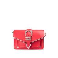 Versus Versace Metal zig zag buckle red clutch