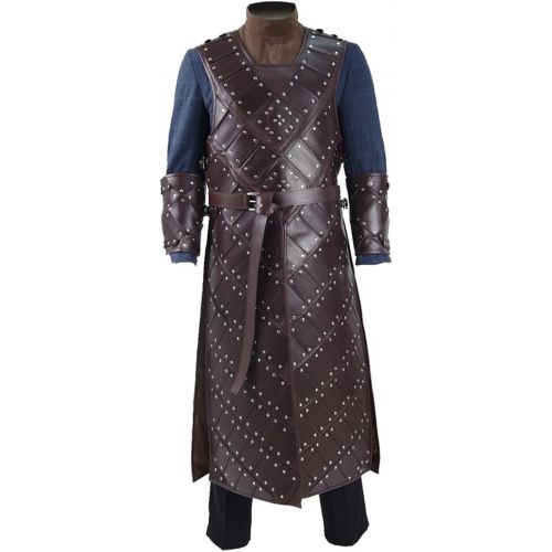  Very Last Shop Hot TV Series Knight Snow Costume Leather Armor Deluxe Men Halloween Costume