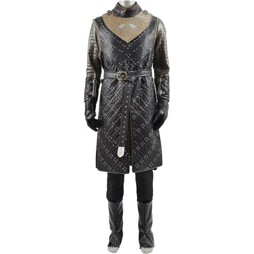  Very Last Shop Hot TV Series Knight Snow Costume Leather Armor Deluxe Men Halloween Costume