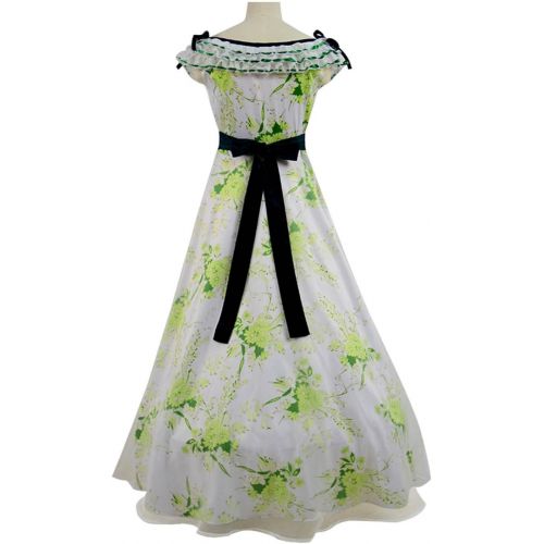  Very Last Shop Classic Movie Gone Wind Scarlett Costume Women Green Fancy Dress Costume