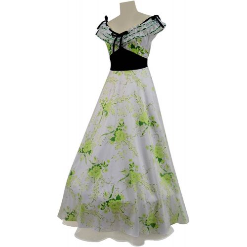  Very Last Shop Classic Movie Gone Wind Scarlett Costume Women Green Fancy Dress Costume