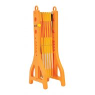 Vestil PEXGATE-30 Plastic Expand-A-Gate, 38 Height, 15 Length, 11-1/2 Retracted Width, 122 Extended Width, Yellow