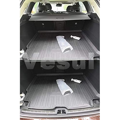  Vesul Rear Trunk Cargo Cover Boot Liner Tray Carpet Floor Mat Fits on Volvo XC60 2018 2019
