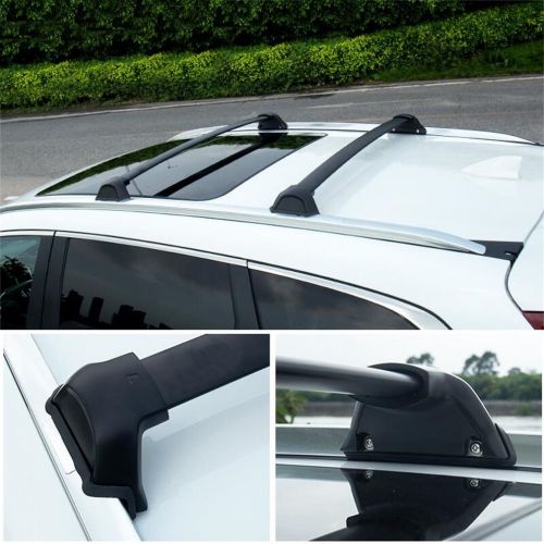  Vesul Black Baggage Luggage Holder Carrier Roof Rack Rails Cross Bars Crossbars Fits on Honda CR-V CRV 2017 2018 2019