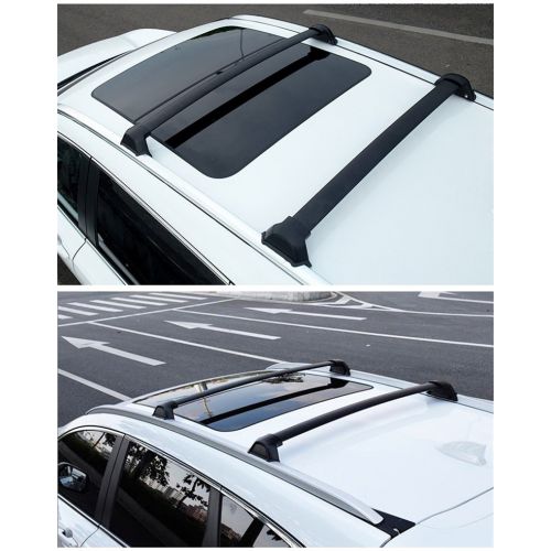  Vesul Black Baggage Luggage Holder Carrier Roof Rack Rails Cross Bars Crossbars Fits on Honda CR-V CRV 2017 2018 2019