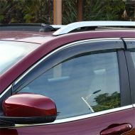 Vesul Updated Side Window Visor Rain Sun Deflectors Guard Vent Shade Smoke Gray Compatible with Jeep Cherokee 2014 2015 2016 2017 2018 2019
