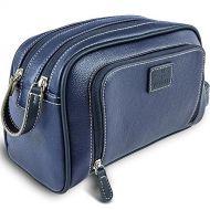 Vetelli Gio Leather Toiletry Bag for Men - Dopp Kit - Handmade for Travelling Vacations and...