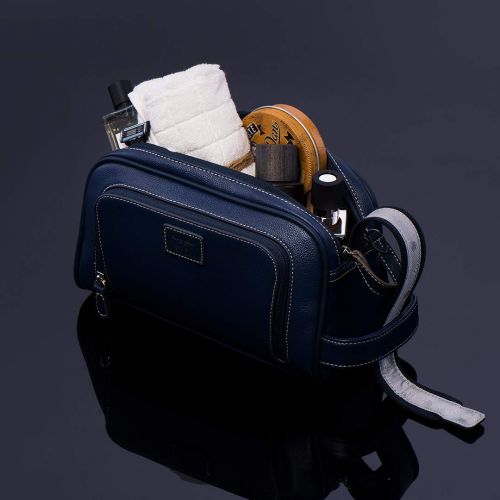  Vetelli Gio Leather Toiletry Bag for Men - Dopp Kit - Handmade for Travelling Vacations and...