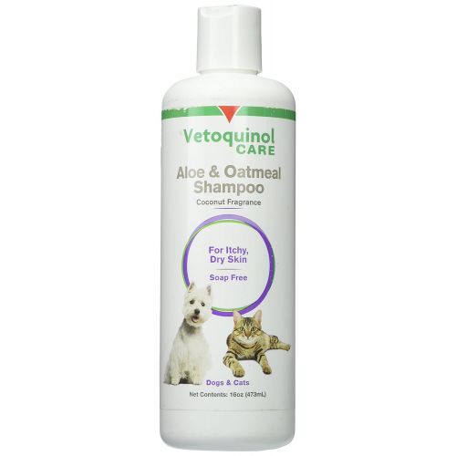  Vetoquinol Vet Solutions AloeOatmeal Shampoo for Cats & Dogs 16Oz