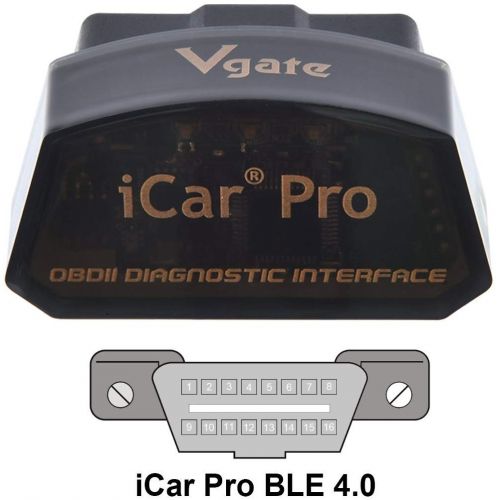  vgate iCar Pro Bluetooth 4.0 (BLE) OBD2 Fault Code Reader OBDII Code Scanner Car Check Engine Light iOS iPhone iPad/Android Compatible ELM327 Adapter