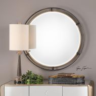 Vhomes Lights Carrizo Bronze Round Mirror