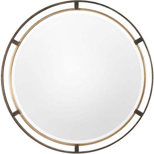  Vhomes Lights Carrizo Bronze Round Mirror