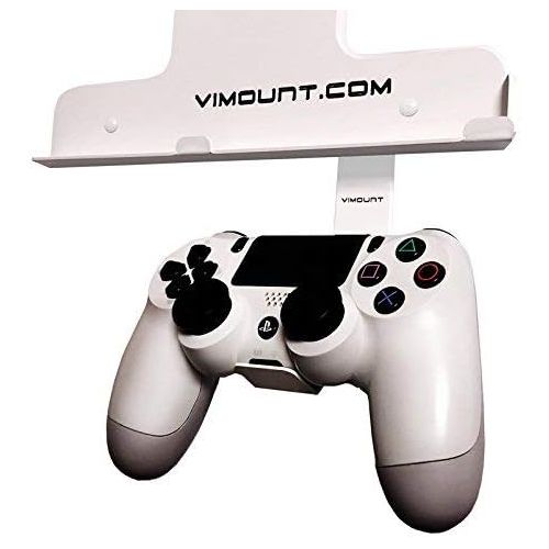  ViMount PlayStation 4 PRO + 2pcs Controller Wall Mount PS4 White Metal Holder - Worldwide Shipping