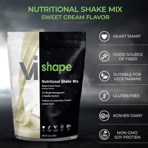  ViSalus VI-Shape Nutritional Shake Mix Sweet Cream Flavor 22oz (1 Bag, 24 meals)