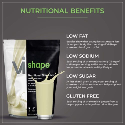  ViSalus VI-Shape Nutritional Shake Mix Sweet Cream Flavor 22oz (1 Bag, 24 meals)