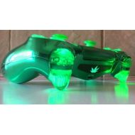 /Etsy PS4 Custom Wireless Controller-LED Illumination-Chrome Green 420 Special Edition