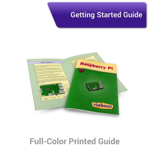  Viaboot Raspberry Pi 3 B+ Gaming Kit  Official 16GB MicroSD Card, Official Rasbperry Pi Foundation BlackGray Case, SNES Edition