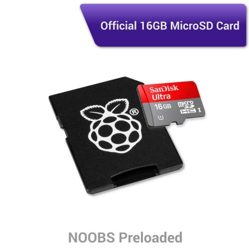  Viaboot Raspberry Pi 3 B+ Ultimate Kit  Official 16B MicroSD Card, Official Rasbperry Pi Foundation BlackGray Case Edition