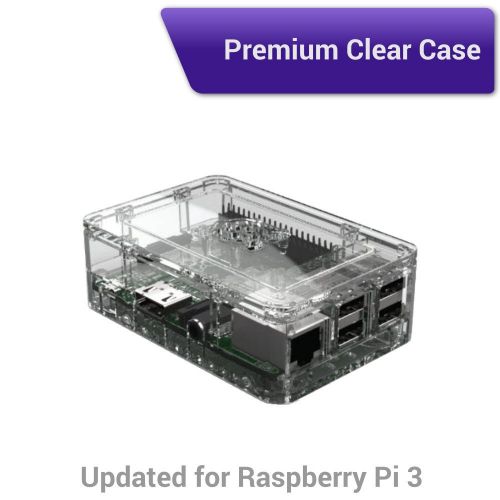  Viaboot Raspberry Pi 3 Ultimate Kit  Official Micro SD Card, Premium Clear Case Edition