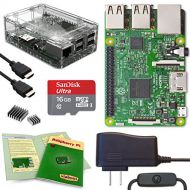 Viaboot Raspberry Pi 3 Complete Kit  Official Micro SD Card, Premium Clear Case Edition