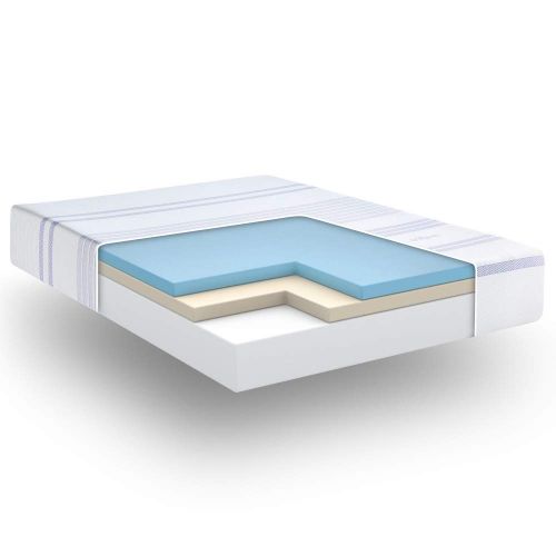  Vibe 12-Inch Gel Memory Foam Mattress | Bed in a Box, [Mattress Only], Queen