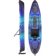 Vibe Kayaks Sea Ghost 110 11 Foot Angler Sit On Top Fishing Kayak with Adjustable Hero Comfort Seat & Transducer Port + Rod Holders + Storage + Rudder System Included