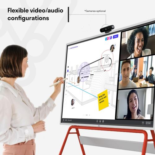  [아마존베스트]Vibe All-in-one Computer Real-time Interactive Whiteboard, Video Conference Collaboration, Robust App Ecosystem, Smart Board for Classroom and Business W/ 55 4K UHD Touch Screen (N