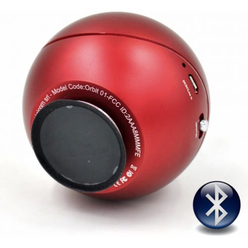  Vibe-Tribe Orbit Ruby Red: 15 Watt Bluetooth Vibration Speaker with Hands Free