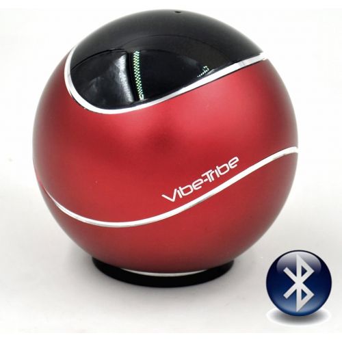  Vibe-Tribe Orbit Ruby Red: 15 Watt Bluetooth Vibration Speaker with Hands Free