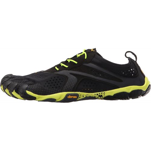  Vibram Mens V Running Shoe, Black/Yellow, 44 EU/10.5-11 M US