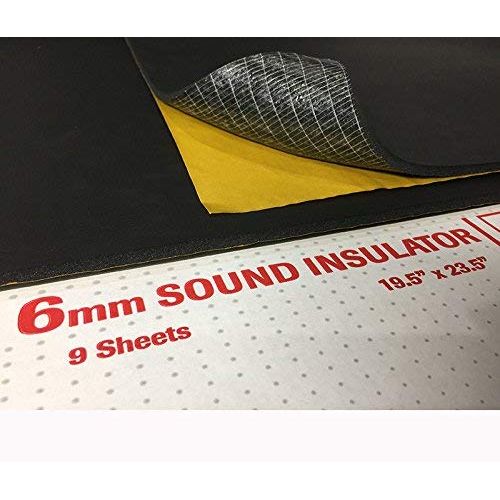  Vibro 228 mil -1/4 Sound Dampening Insulator-100% Waterproof Closed Cell Foam Car Sound Deadening Material - Automotive Sound Deadener 9 Large Sheets-Buy & Support Made in USA- No