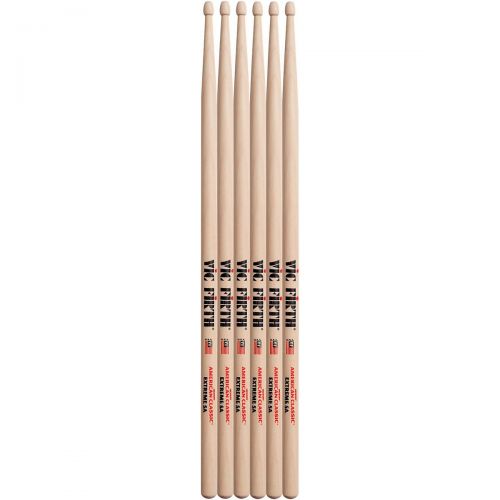  Vic Firth},description:American Classic Extreme sticks by Vic Firth was produced after continued requests for American Classic sticks with extended reach. This model features an ad