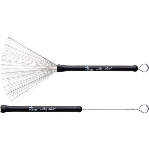  Vic Firth},description:Steve Gadd and Vic Firth have solved the age-old problem of wire brushes snagging on new coated drumheads. By slightly angling the wires in the top 34 of th