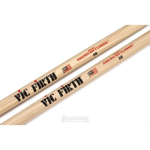  Vic Firth American Classic Drumsticks - 5B - Wood Tip