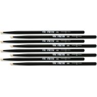 Vic Firth American Classic 4 for 3 Drumstick Pack - 5A, Black (4-pair)