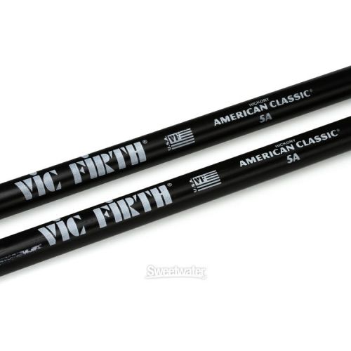  Vic Firth American Classic 4 for 3 Drumstick Pack - 5A, Black (4-pair)