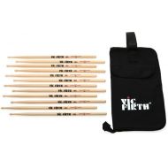 Vic Firth American Classic Drumsticks 6-pack - 5A - Wood Tip - with Free Stick Bag