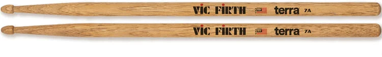  Vic Firth American Classic Terra Drumsticks - 7A, Wooden Tip