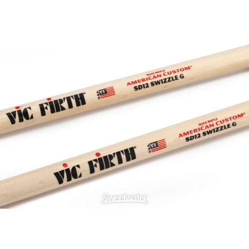  Vic Firth American Custom Drumsticks - SD12 Swizzle General