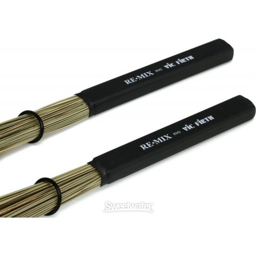  Vic Firth REMIX Brushes (Pair) - African Grass