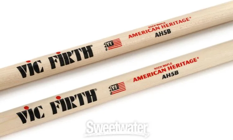  Vic Firth American Heritage Drumsticks - 5B - Wood Tip